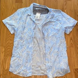 MENS BUTTON DOWN SHORT SLEEVE SHIRT